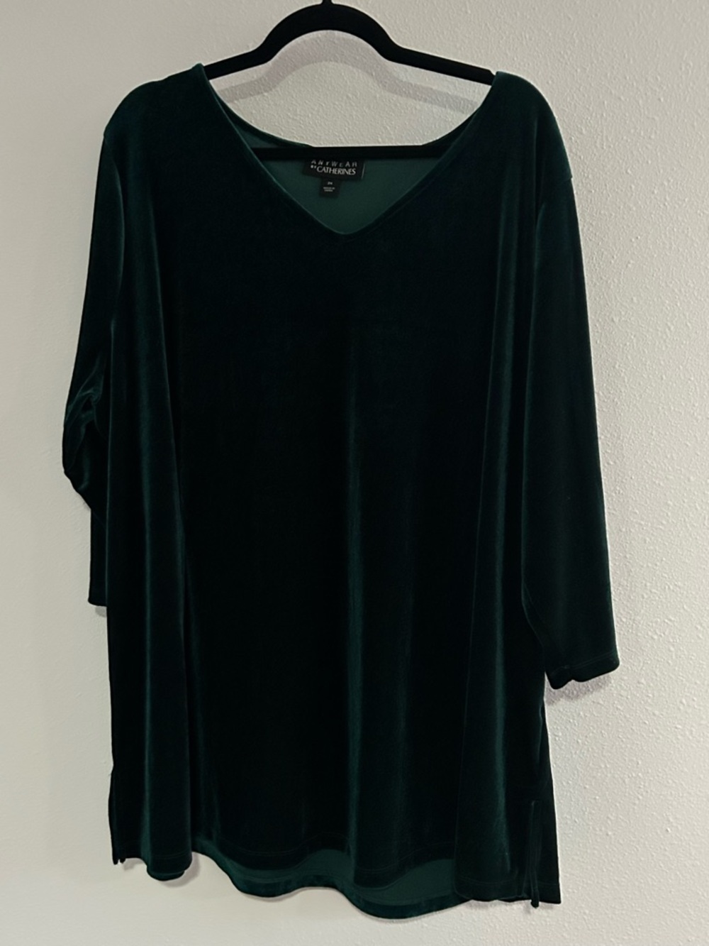 Anywear by Catherine’s Velvet V-Neck Tunic Top